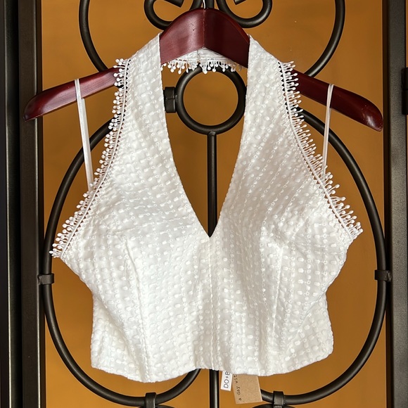 DO+BE Tops - DO+BE Lace Halter Top